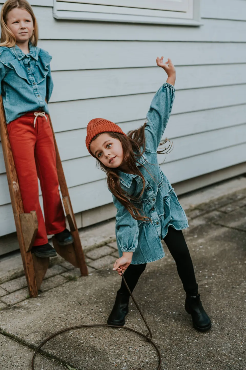 Koko Noko denim blouse lichtblauw, foto 7