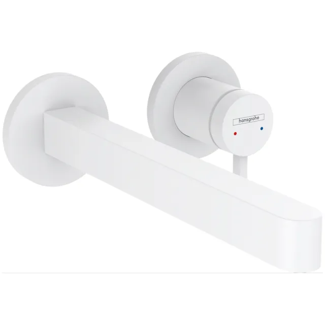 Hansgrohe Finoris 2-gats inbouw wastafelmengkraan mat zwart Mat Wit