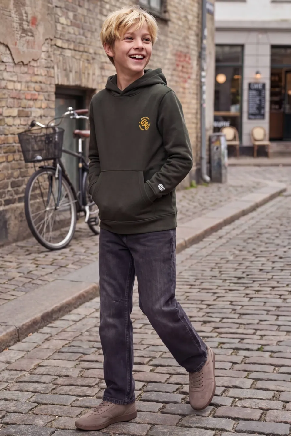 Jack & Jones JUNIOR baggy jeans JJIALEX JJJETT - black denim, foto 4