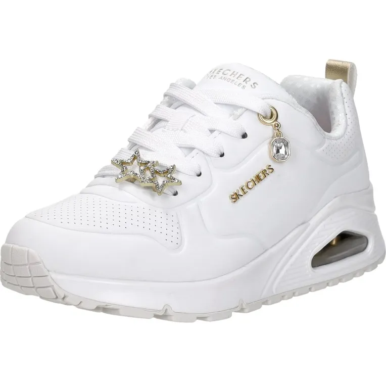 Skechers Uno Gen1 Trendy Jewels lage sneakers wit, foto 4