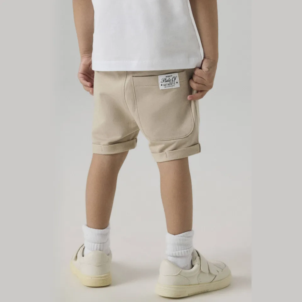 NAME IT NKMVERMO sweatshort grijszand, foto 6