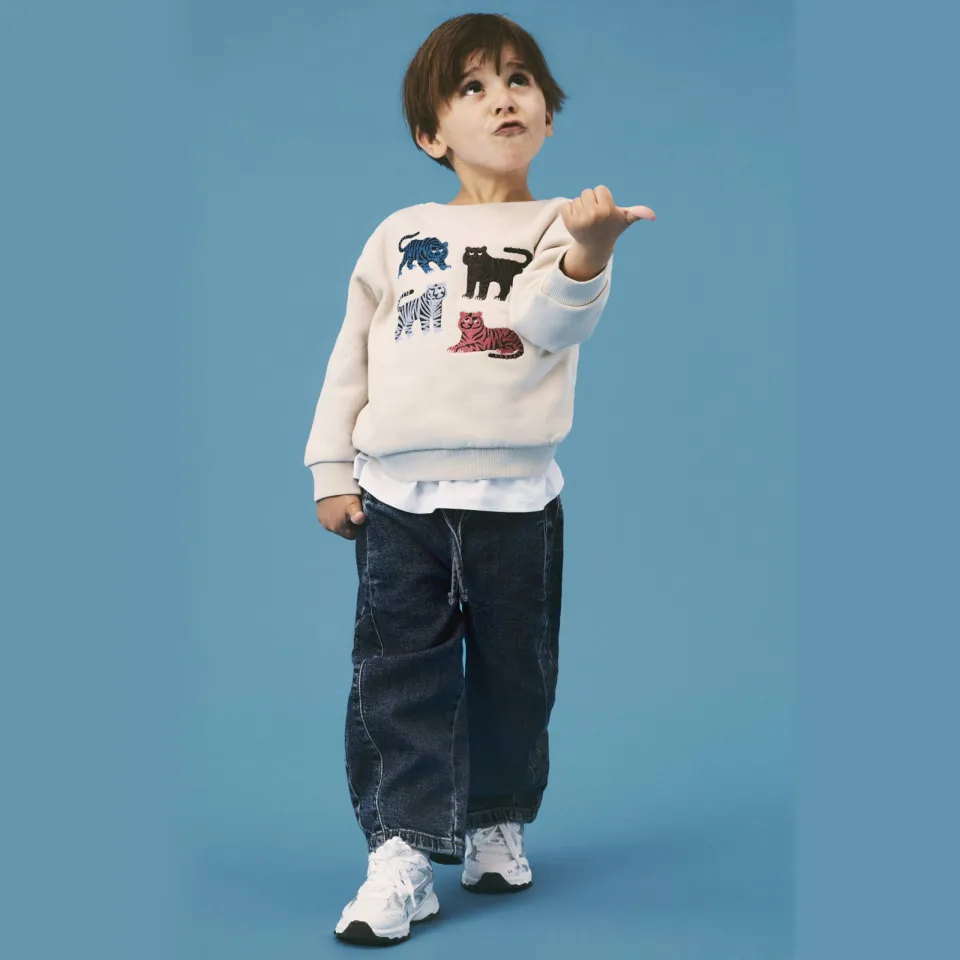 NAME IT MINI sweater met print - ecru, foto 6