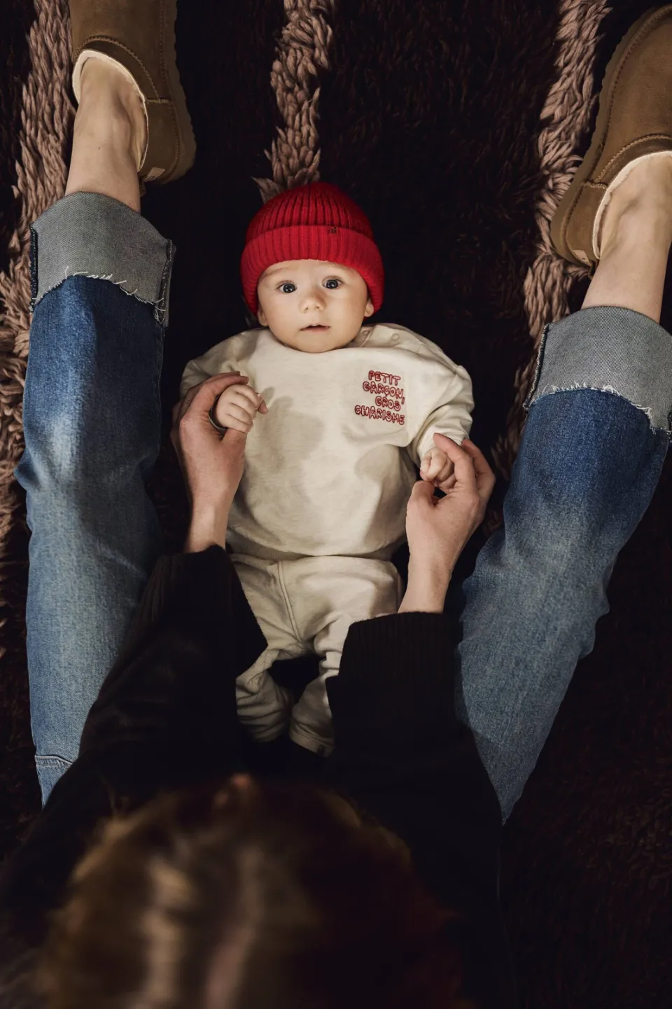 Z8 newborn sweater met tekst - zand, foto 8