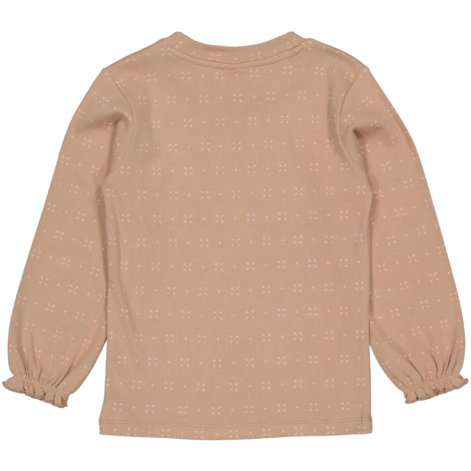 LEVV longsleeve met print lichtbruin lichtbruin/roze, foto 2