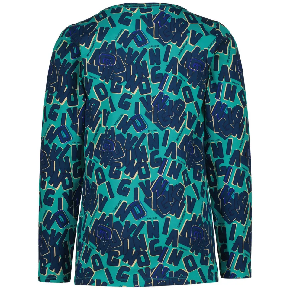 Vingino pyjama met print donkerblauw donkerblauw/blauw, foto 4