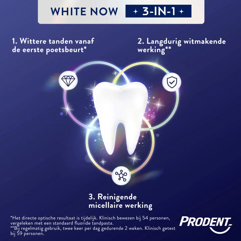 Prodent White Now 3-in-1 Forever Young tandpasta, foto 6