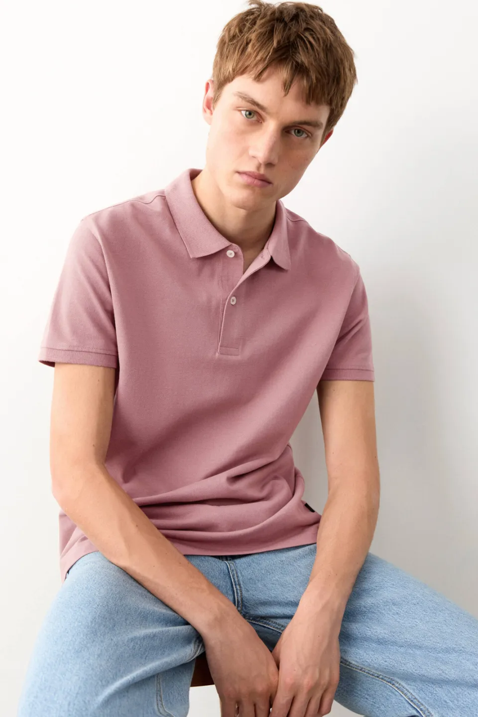Mango TEEN polo roze, foto 6