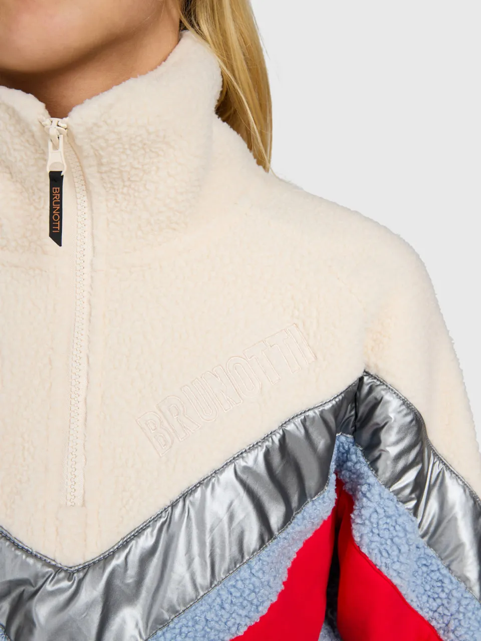 Brunotti Sandy fleece sweater - lichtblauw, foto 5