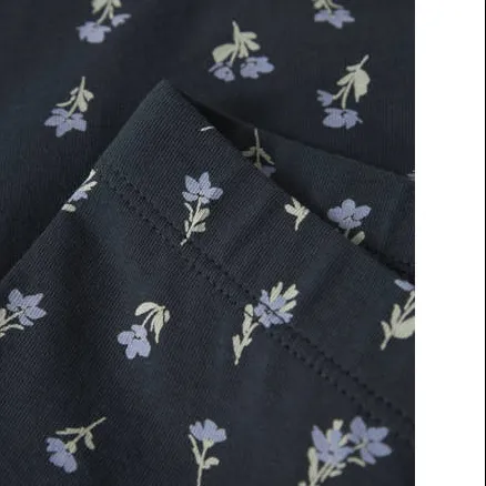 NAME IT slim gebloemde legging donkerblauw, foto 3