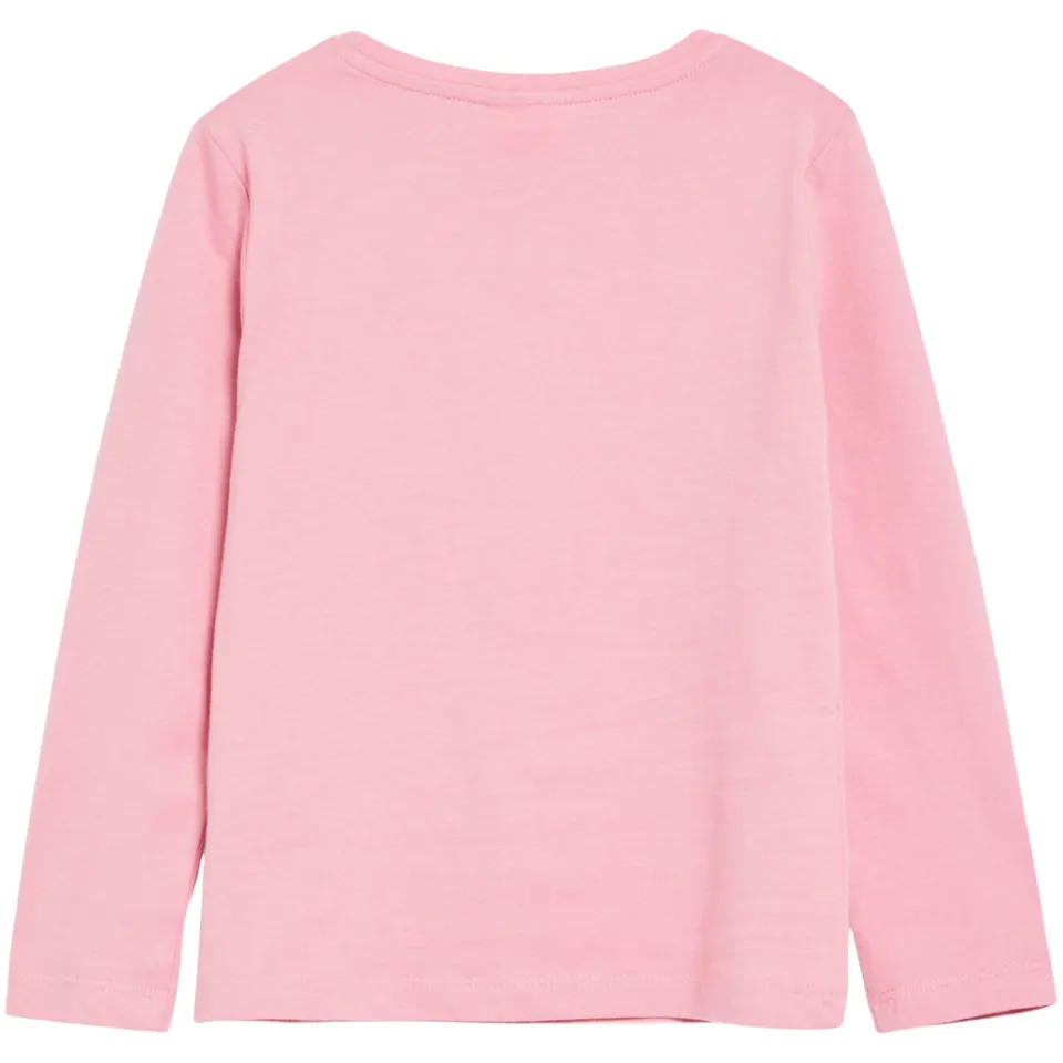 s.Oliver longsleeve met glitterprint roze, foto 4