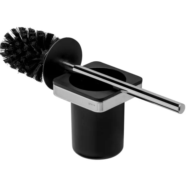 Geesa Toiletborstel met Houder Geesa Frame Zwart Chroom