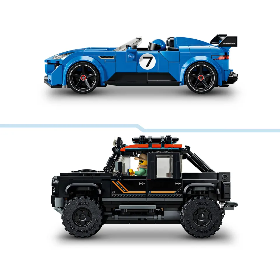 Lego Speed Champions Jaguar Project 7 en Land Rover Defender Set 77264, foto 2