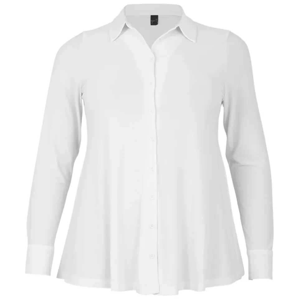 Yoek blouse kort A-lijn wit, foto 4