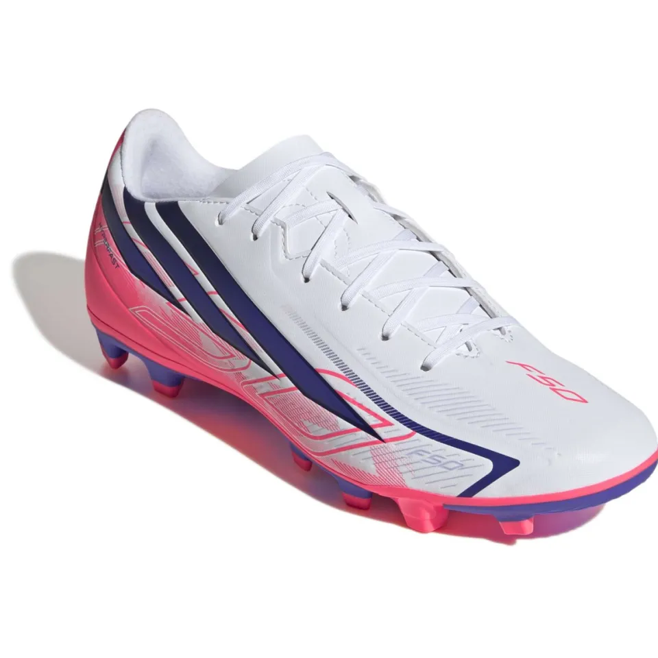 Adidas F50 Hyperfast Club Gras / Kunstgras Voetbalschoenen (MG) Wit Paars Roze, foto 8