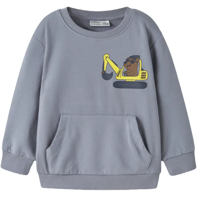 NAME IT MINI sweater met print - lichtblauw