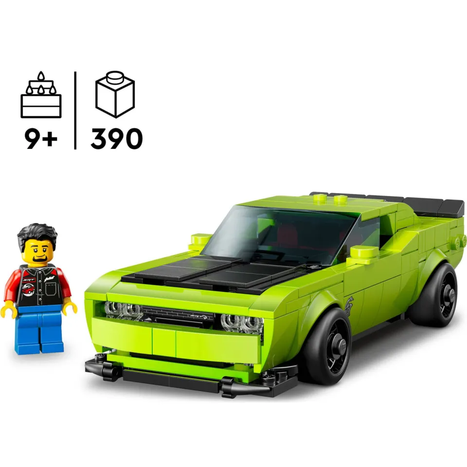 Lego Speed Champions Dodge Challenger SRT Hellcat sportauto 77237, foto 4