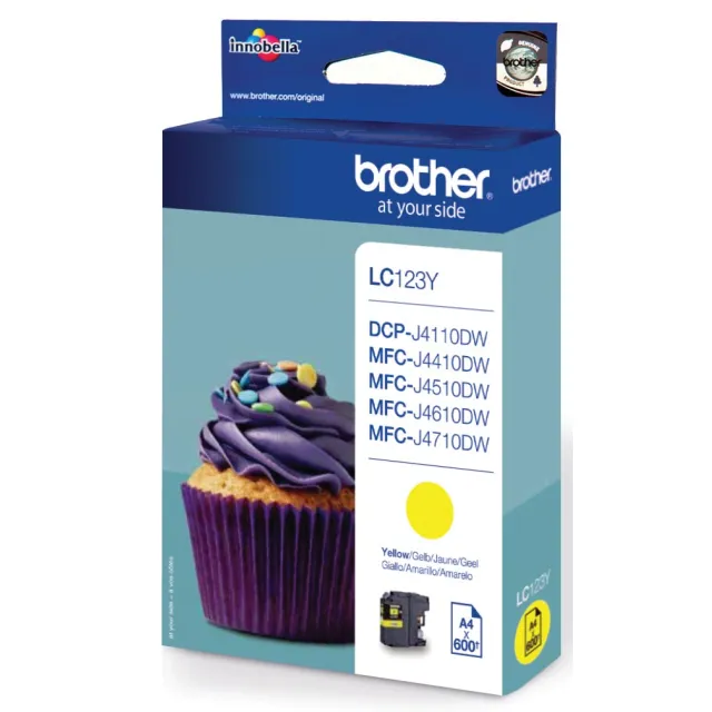 Brother LC-123Y inktcartridge geel