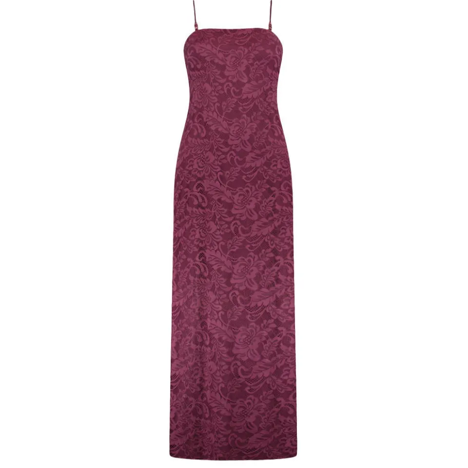 Harper & Yve Vivien-dr maxi jurk donkerpaars donkerpaars/aubergine, foto 2