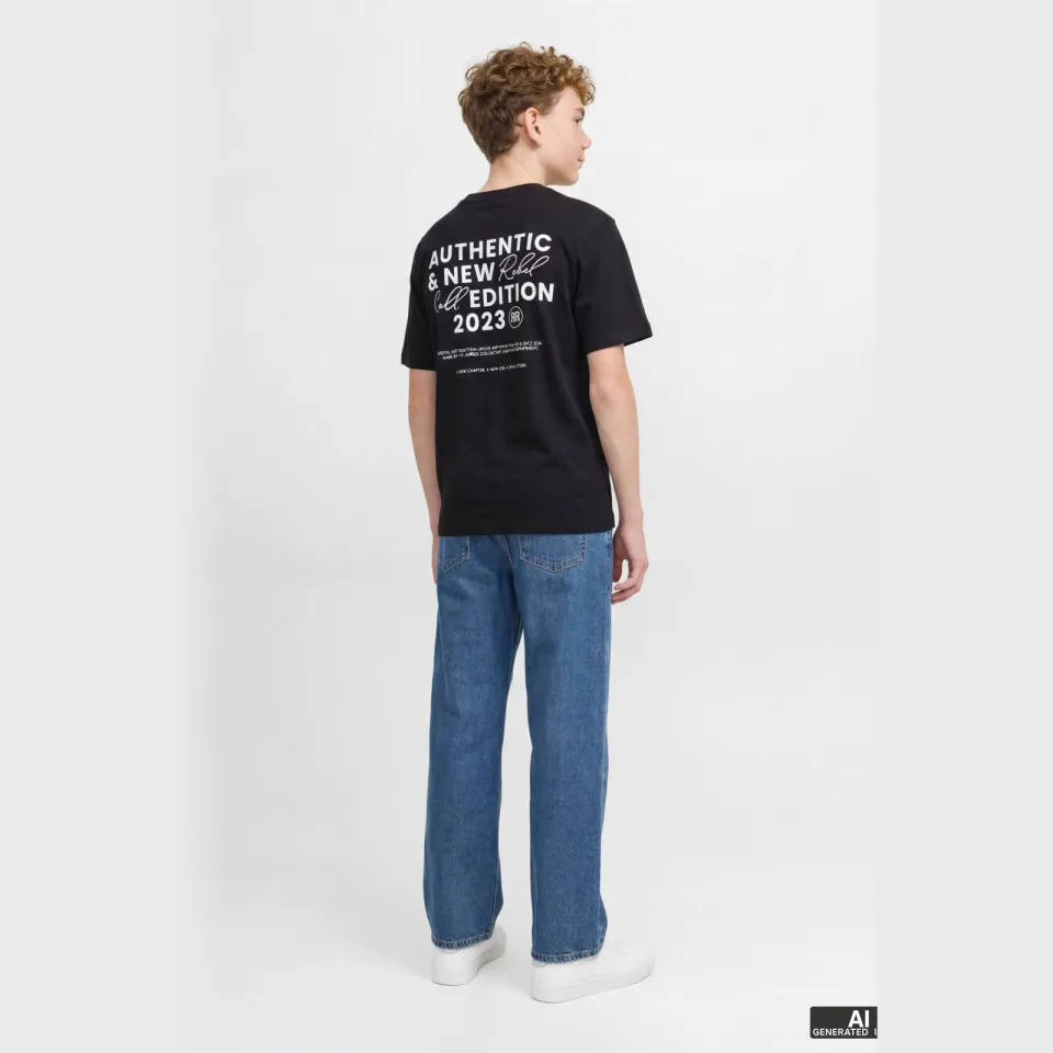 JJ Rebel JUNIOR T-shirt met backprint zwart, foto 6