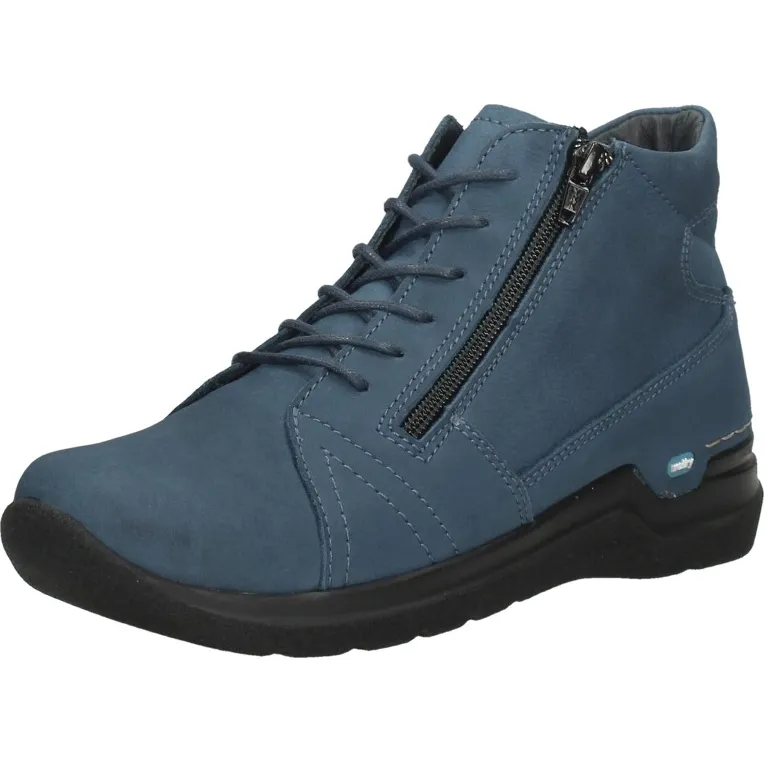 Wolky Why enkellaars blauw, foto 3