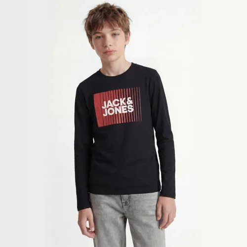 Jack & Jones JJECORP longsleeve van katoen zwart, foto 3