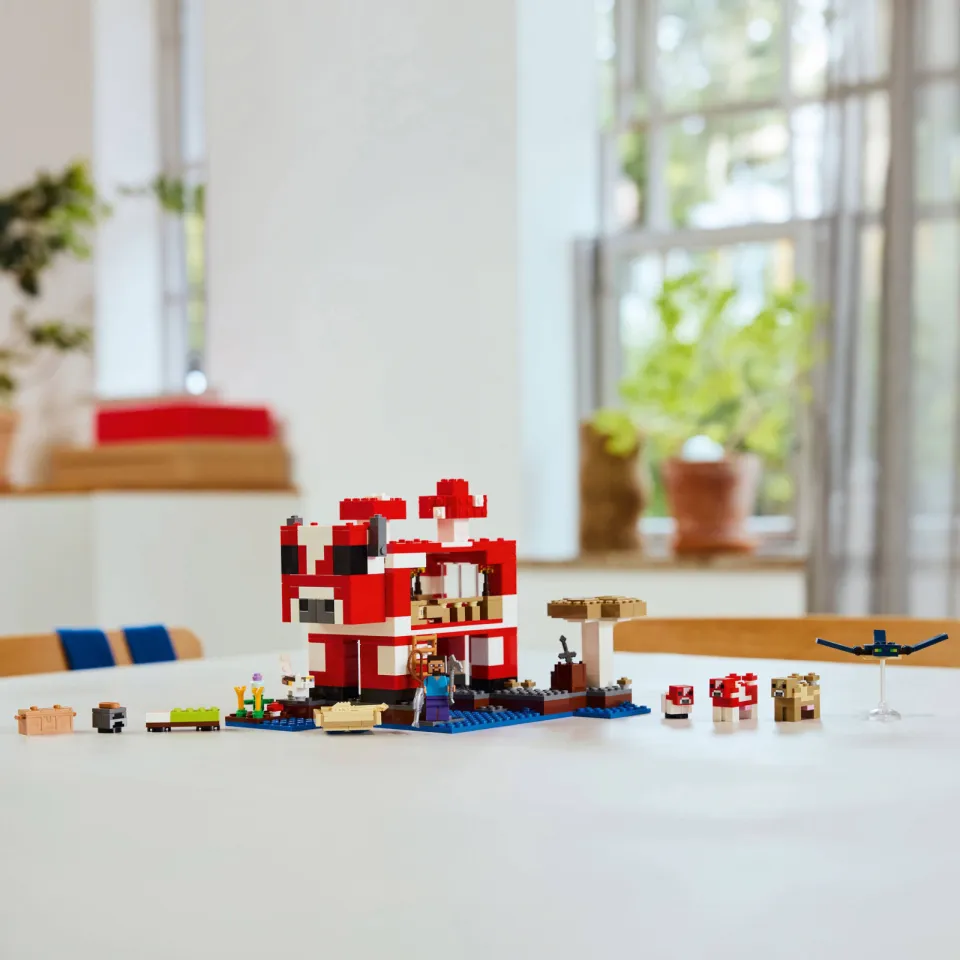Lego Minecraft Het Mooshroom huis, gamingspeelgoed 21270, foto 3