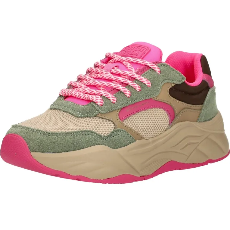 Scotch & Soda Celeste lage sneakers groen, foto 3