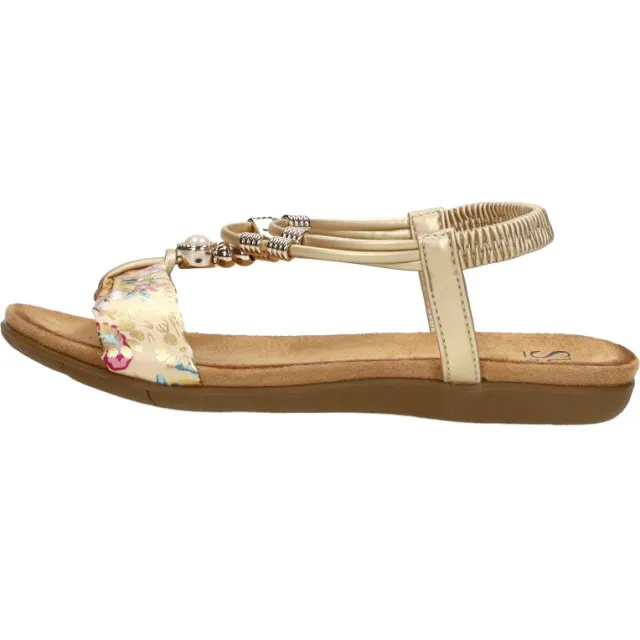 Sub55 sandalen plat goud, foto 2