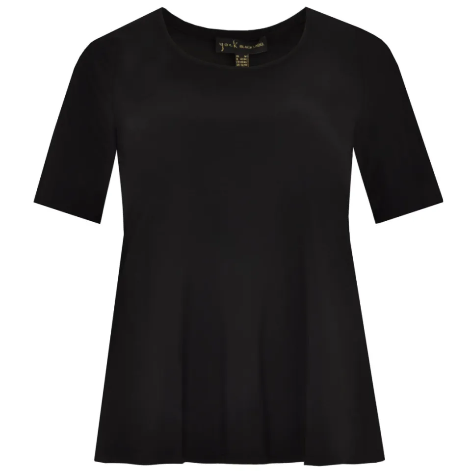 Yoek T-shirt A-lijn zwart, foto 5