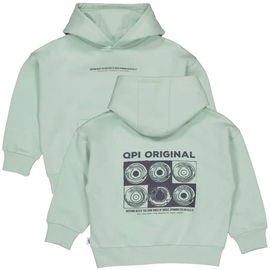 QPI hoodie met backprint - blauw, foto 3