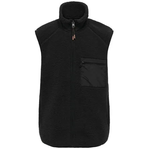 Only & Sons teddy bodywarmer zwart
