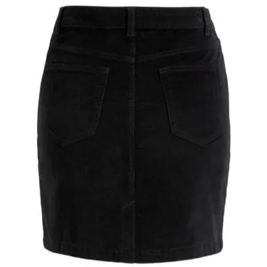 Anytime corduroy rok zwart, foto 4
