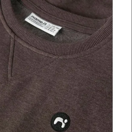 NAME IT KIDS sweater donkerbruin, foto 3