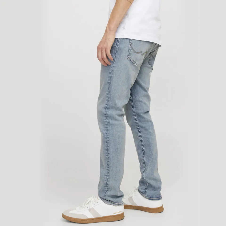 Jack & Jones JEANS INTELLIGENCE JJIGLEN JJORIGINAL slim fit jeans - lichtblauw, foto 5