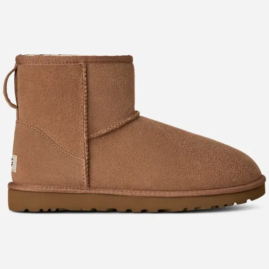 Ugg Classic Mini voor heren in Brown, Shearling Chestnut