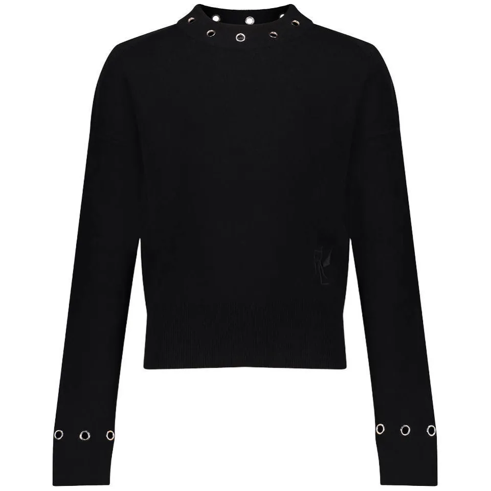 Frankie&Liberty boxy gebreide trui met cut-out - zwart, foto 2