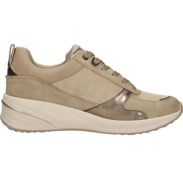 Tamaris 23754 lage sneakers beige