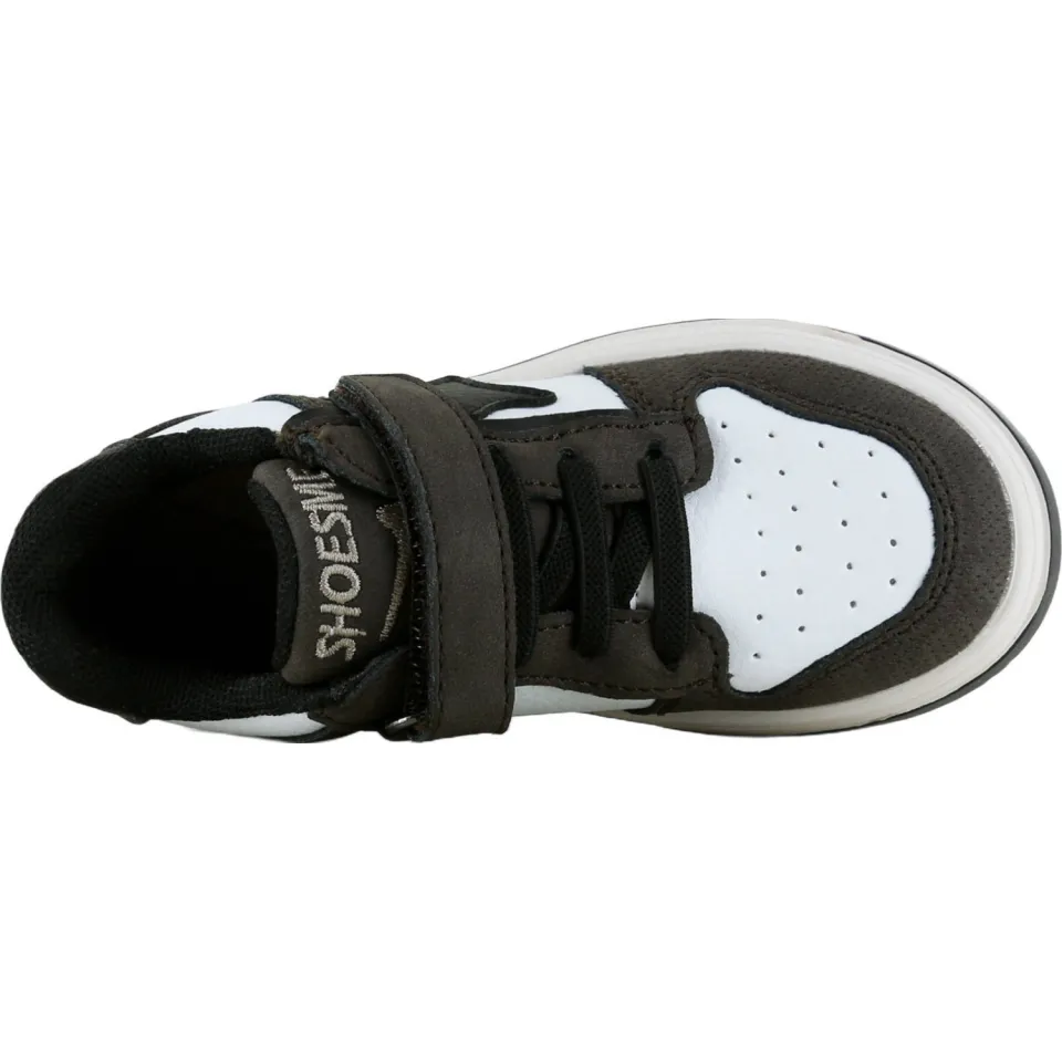 Shoesme suède sneakers - donkerbruin/zwart/wit, foto 5