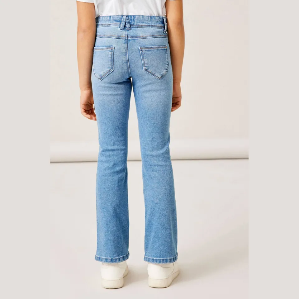 NAME IT KIDS bootcut fit jeans NKFPOLLY medium blue denim, foto 8