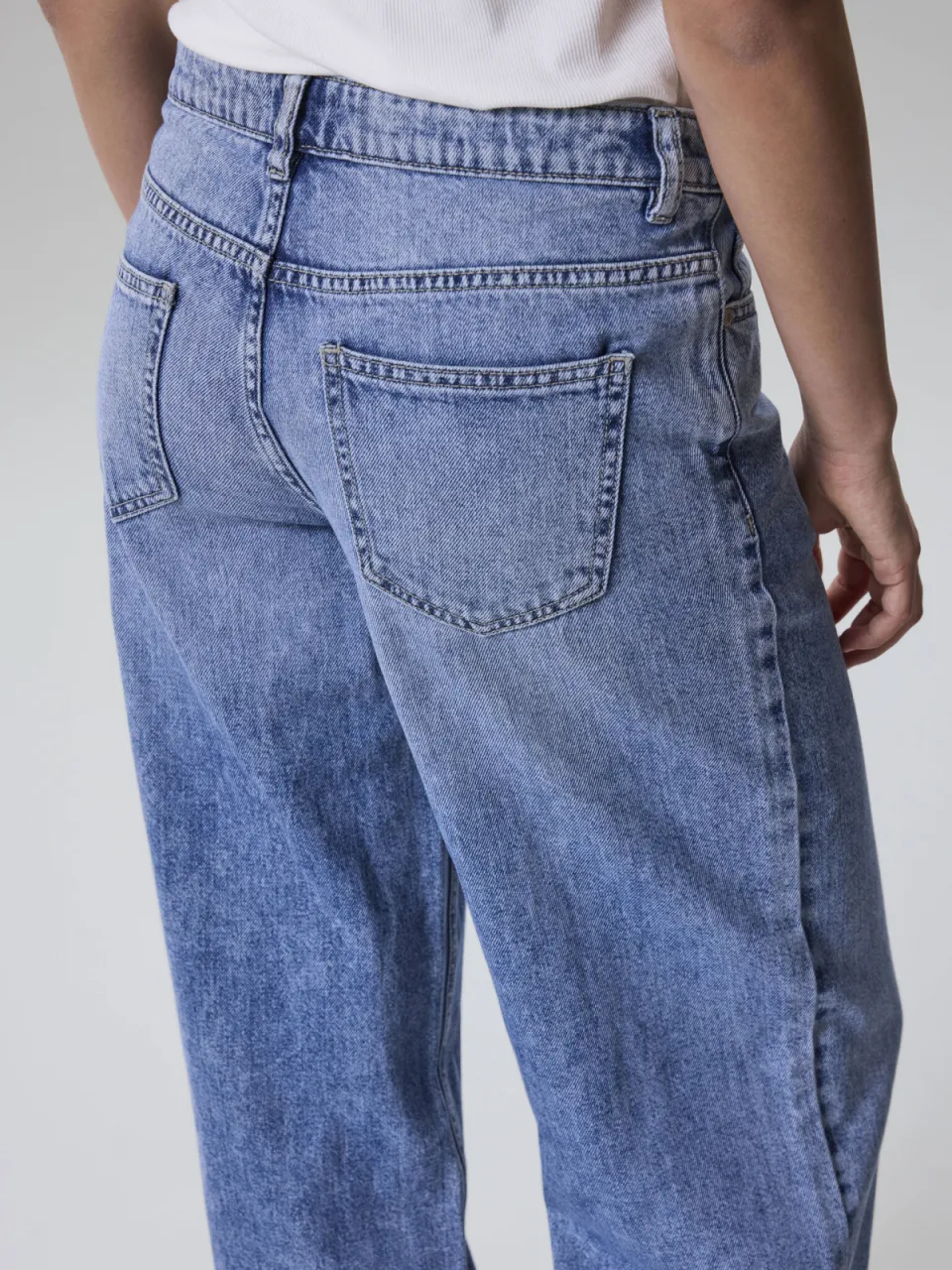 LMTD wide leg jeans - middelblauw medium blue denim, foto 4