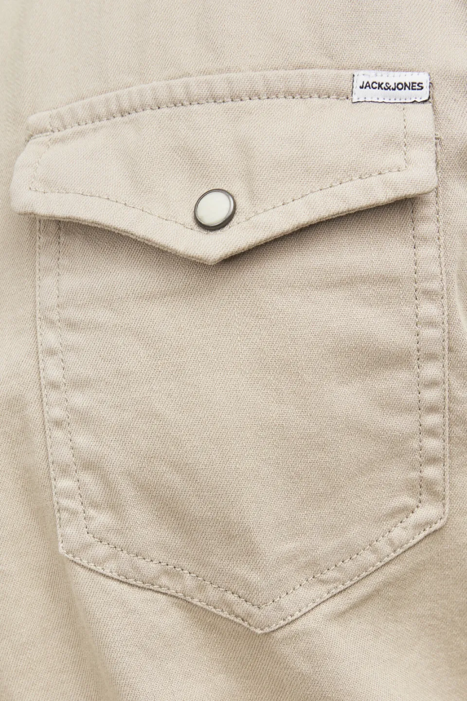 Jack & Jones ESSENTIALS regular casual overhemd beige, foto 8