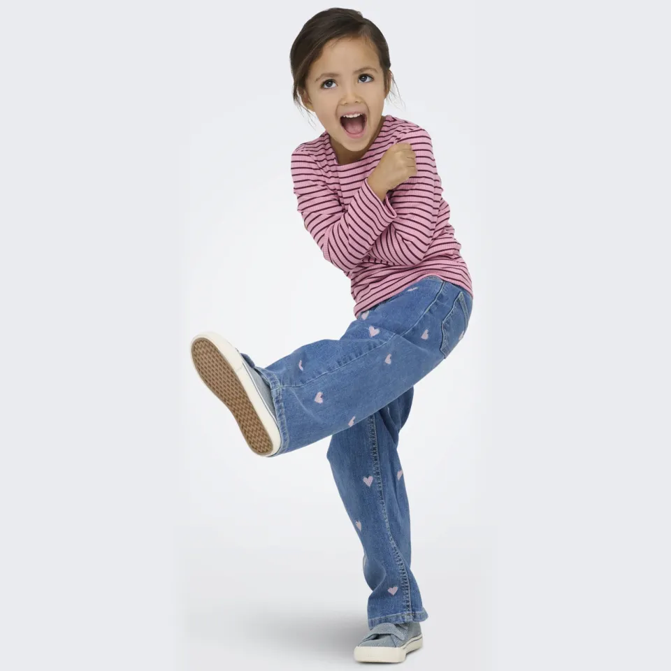 KIDS ONLY MINI wide leg jeans light blue denim, foto 4