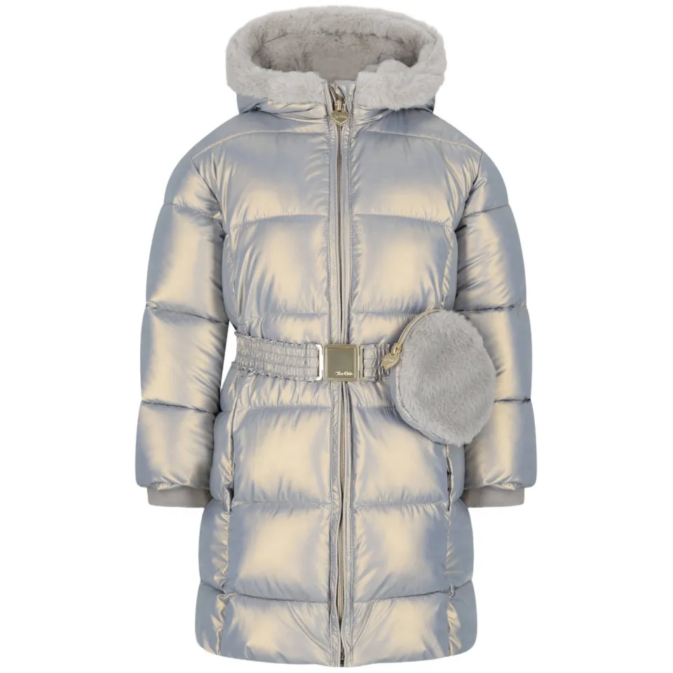 Le Chic gewatteerde winterjas lichtgrijs, foto 2