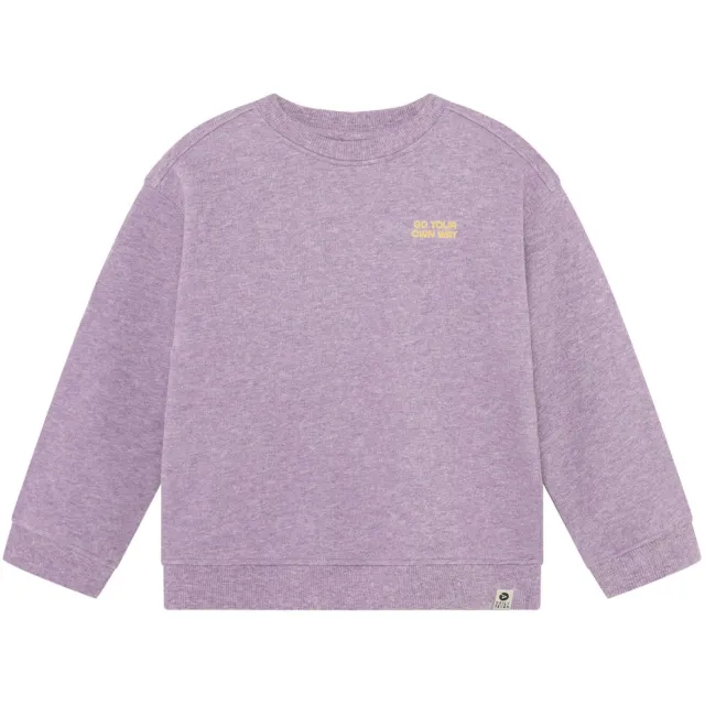 Daily7 oversized sweater met backprint - paars, foto 2