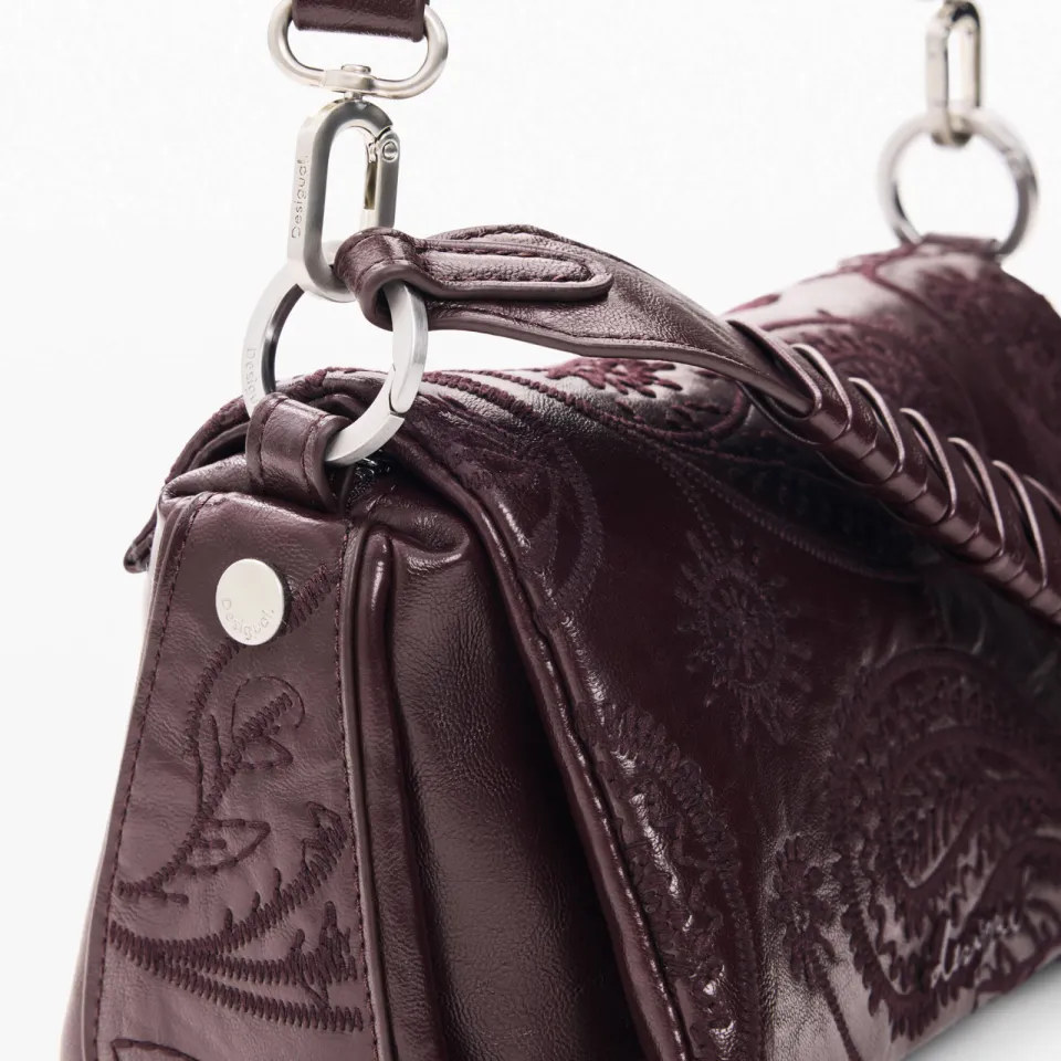 Desigual schoudertas bordeauxrood, foto 4