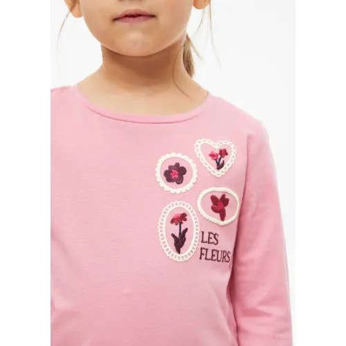 S.Oliver longsleeve met borduursels roze, foto 5