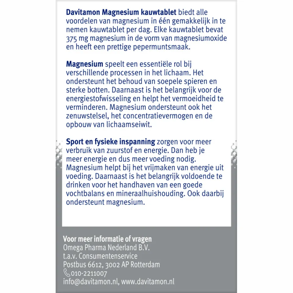 Davitamon Magnesium kauwtabletten, foto 4