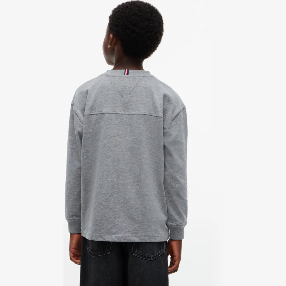 Tommy Hilfiger longsleeve met logo grijs, foto 5