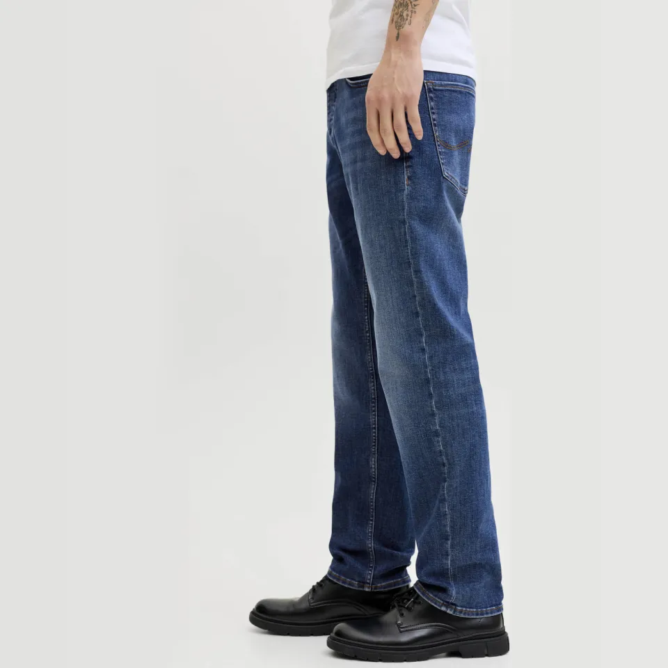 Jack & Jones JEANS INTELLIGENCE tapered jeans - dark blue denim, foto 3