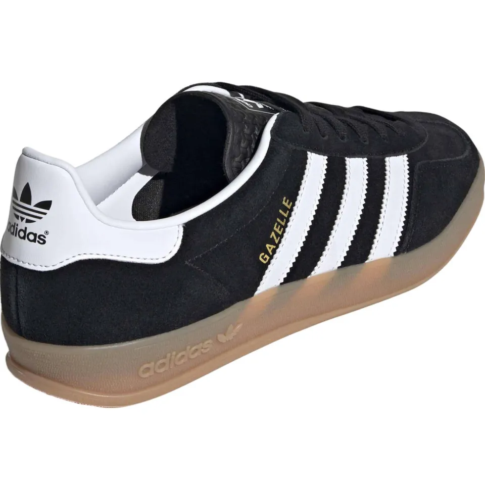 Adidas Originals Gazelle Indoor suède sneakers - zwart/wit, foto 3